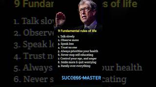 9 Fundamental Rules Of Life