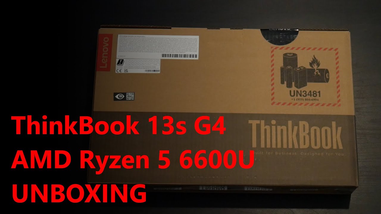 Lenovo ThinkBook 13s Gen 4 (AMD Ryzen 5 6600U) Unboxing - YouTube