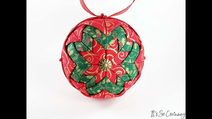 Fabric Scrap Christmas Balls