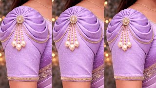 Trending sleeve design cutting and stitching| blouse sleeves design|बाजू का डिज़ाइन sleeve design