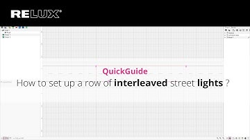 ReluxDesktop | QuickGuide | How to set up a row of interleaved street lights ?