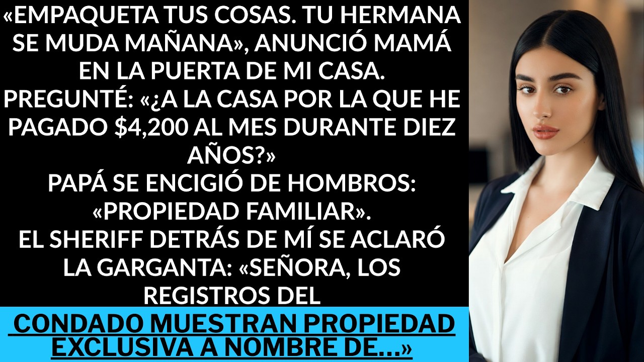 Mis padres dejaron que mi hermana se mudara a mi casa de $800,000… olvidaron que solo yo pago la