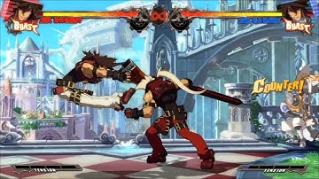 GGXrd: Sol Midscreen CH 6P RS Combos