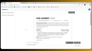 MyResume | AI-Powered Resume Generator | Demo