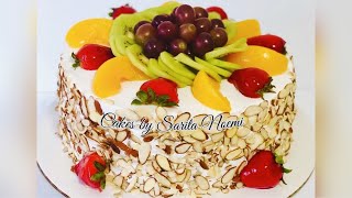 Como decorar un pastel con frutas | How to decorate a cake with fruits