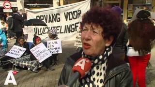 Demonstratie Uitgeprocedeerde Vrouwen Op Spui