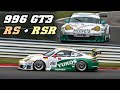 PORSCHE 996 RS & RSR - fly-by's and downshifts (Spa classic 2019)