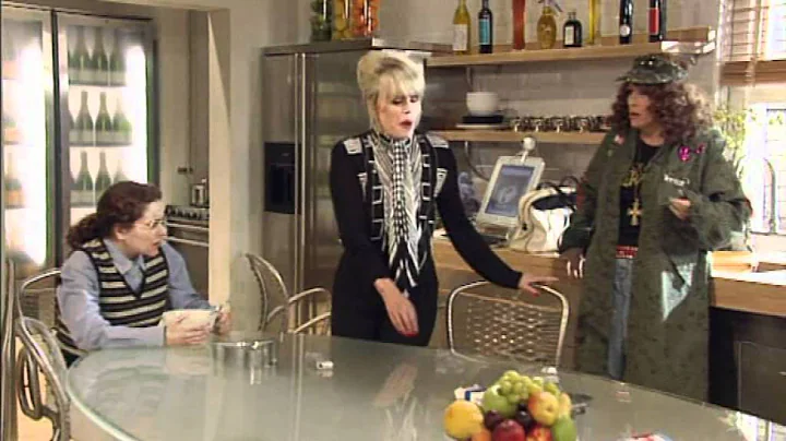 Patsy clears her desk - and breaks her arm.