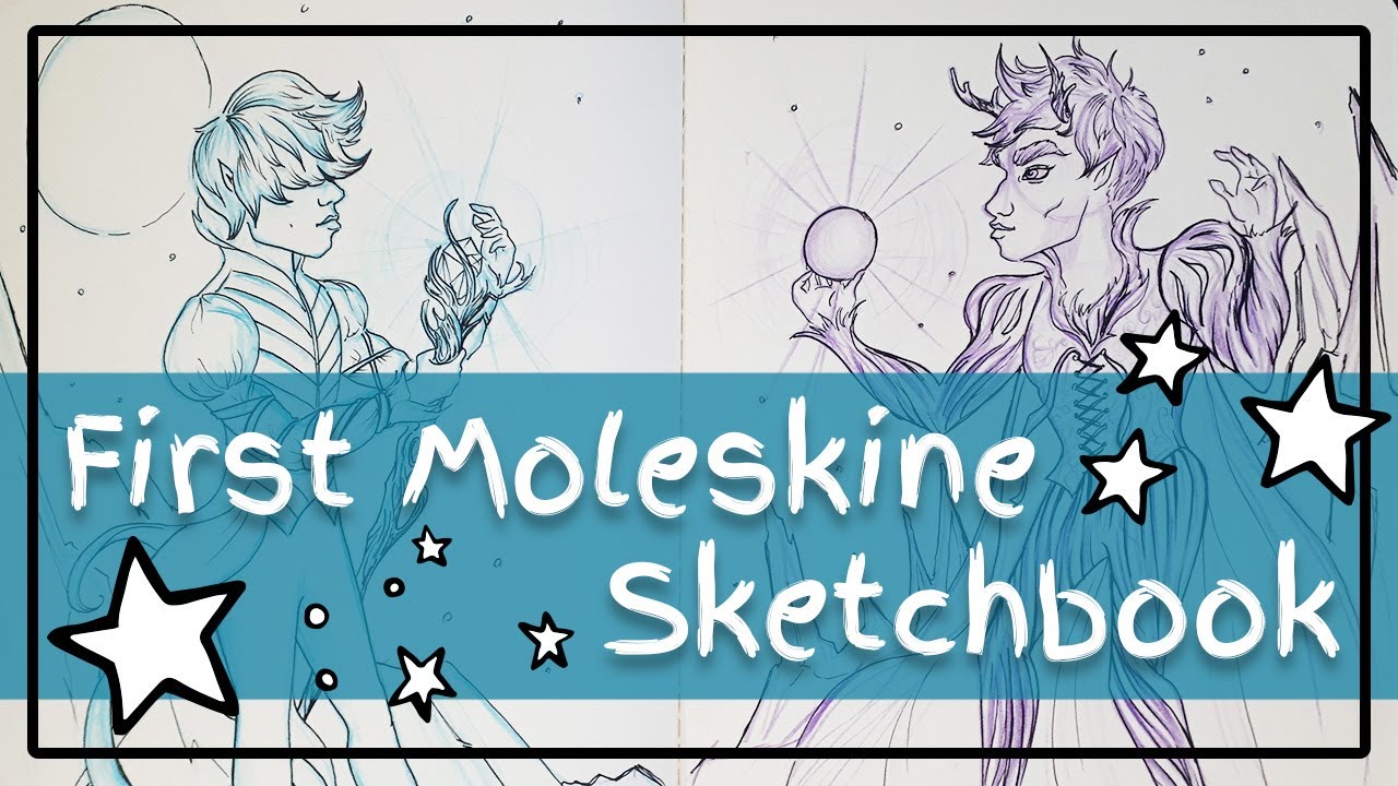 My First Ever Moleskine sketchbook Tour - YouTube