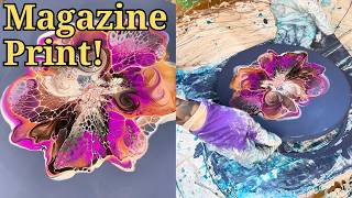 This Bloom Looks Like a Magazine Print! | 8x10 Oval Pour
