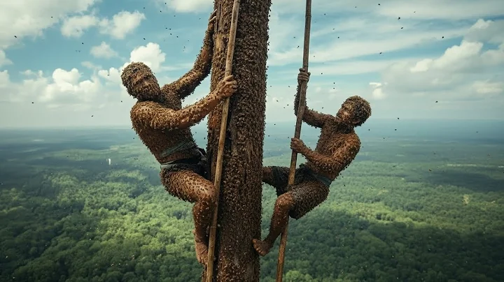 Master-Level Honey Harvesting — Climbing a Giant Tree with Wild Bees