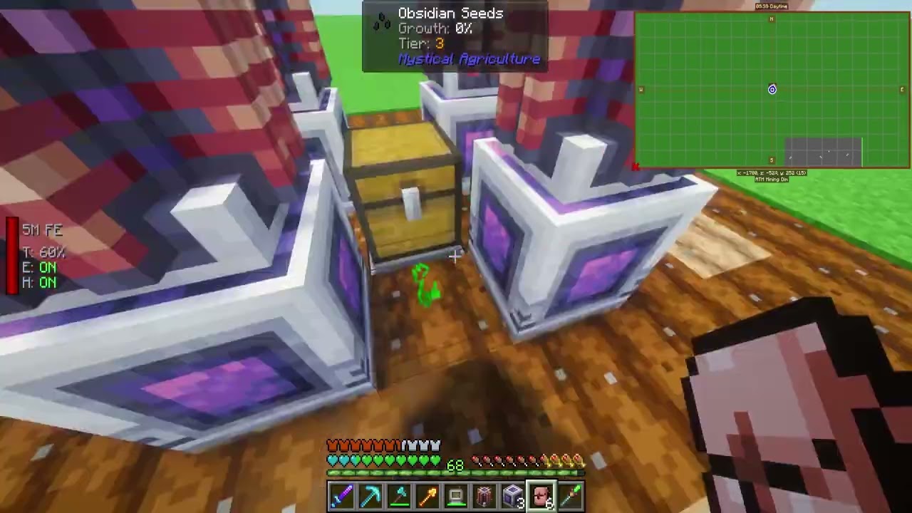 ATM10 mystical agriculture early game tutorial = infinite resources