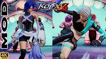 KOFXV mods | Elisabeth (Aqua mod) 💥 Blue Mary (Envy costume) | CPU vs CPU AI vs AI