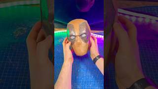 I made Deadpool and Wolverine Masks With Cardboard! 📦 #deadpoolmask #epiccardboardprops