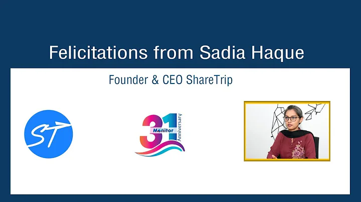 Felicitations From Sadia Haque, Founder & CEO Shar...