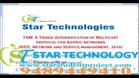 TAM: A Tiered Authentication of Multicast protocol for Ad-Hoc networks