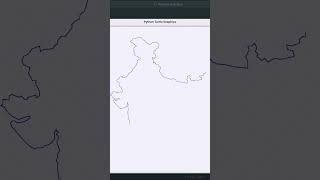 Creating an Indian Map with Flag 🇮🇳 | Turtle Graphics Tutorial #shorts screenshot 4
