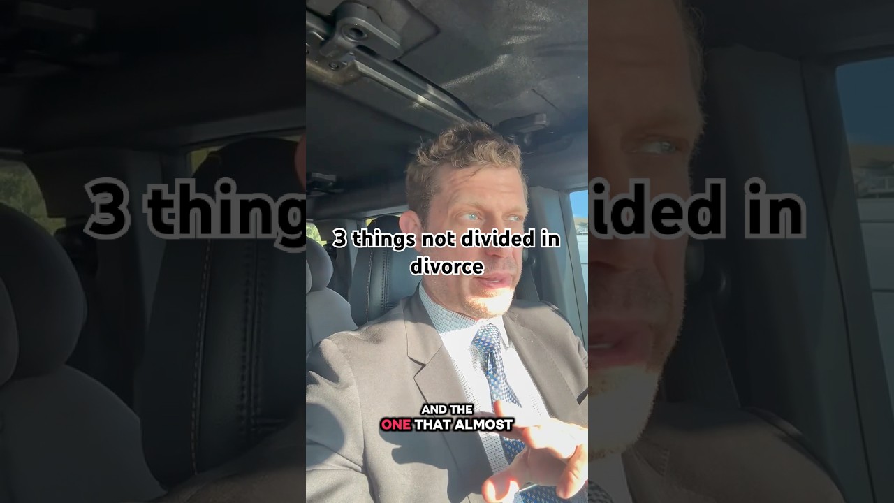 3 things not divided in a divorce