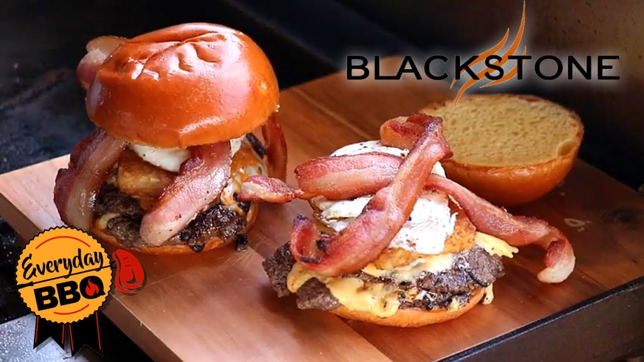 BLACKSTONE GRIDDLE SMASH BURGERS for BREAKFAST How to