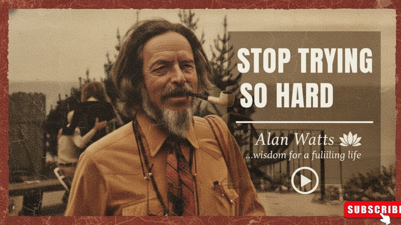 "The Wisdom of Doing Nothing: Alan Watts on Escaping the Hustle Culture Trap"