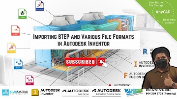 Import STEP and Various File Formats in Autodesk Inventor
