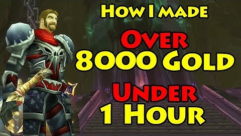 SOLO Old Raids to Make OVER 8000 Gold in UNDER 1 Hour | Mists of Pandaria Classic