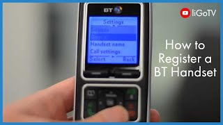 How To Register a BT Handset | liGo.co.uk
