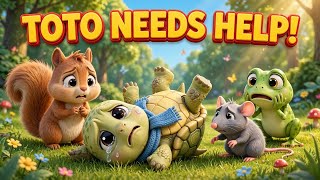 Toto The Tortoise - A Friendship Story 🐢💚 | Moral Story for Kids | Tiny Tales World