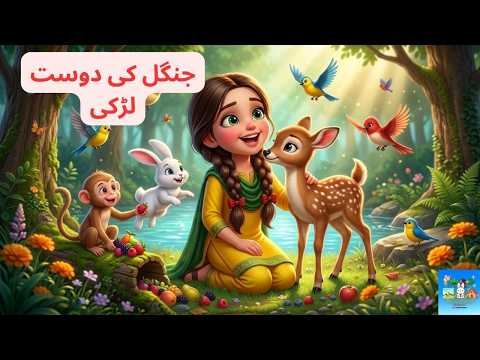 "جنگل کی دوست لڑکی | جانوروں نے کیسے بچایا پورا گاؤں؟ 🦌🔥"on BachokiDuniya kidstown