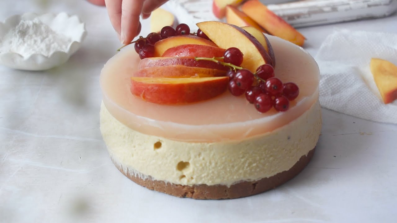 gluten-free-peach-bellini-cheesecake-florida-crystals-sugar-youtube