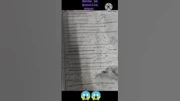 Ts Inter 2nd year Maths-2A 2025 Question paper #intermediate #maths2a #ipe #exam #questionpapers