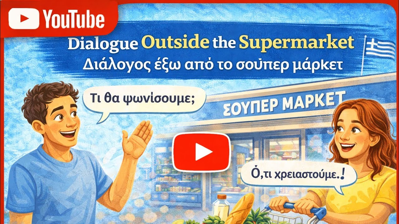 Dialogue outside the supermarket