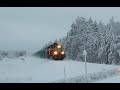 Timber Trains In Snowy Winter Wonderland