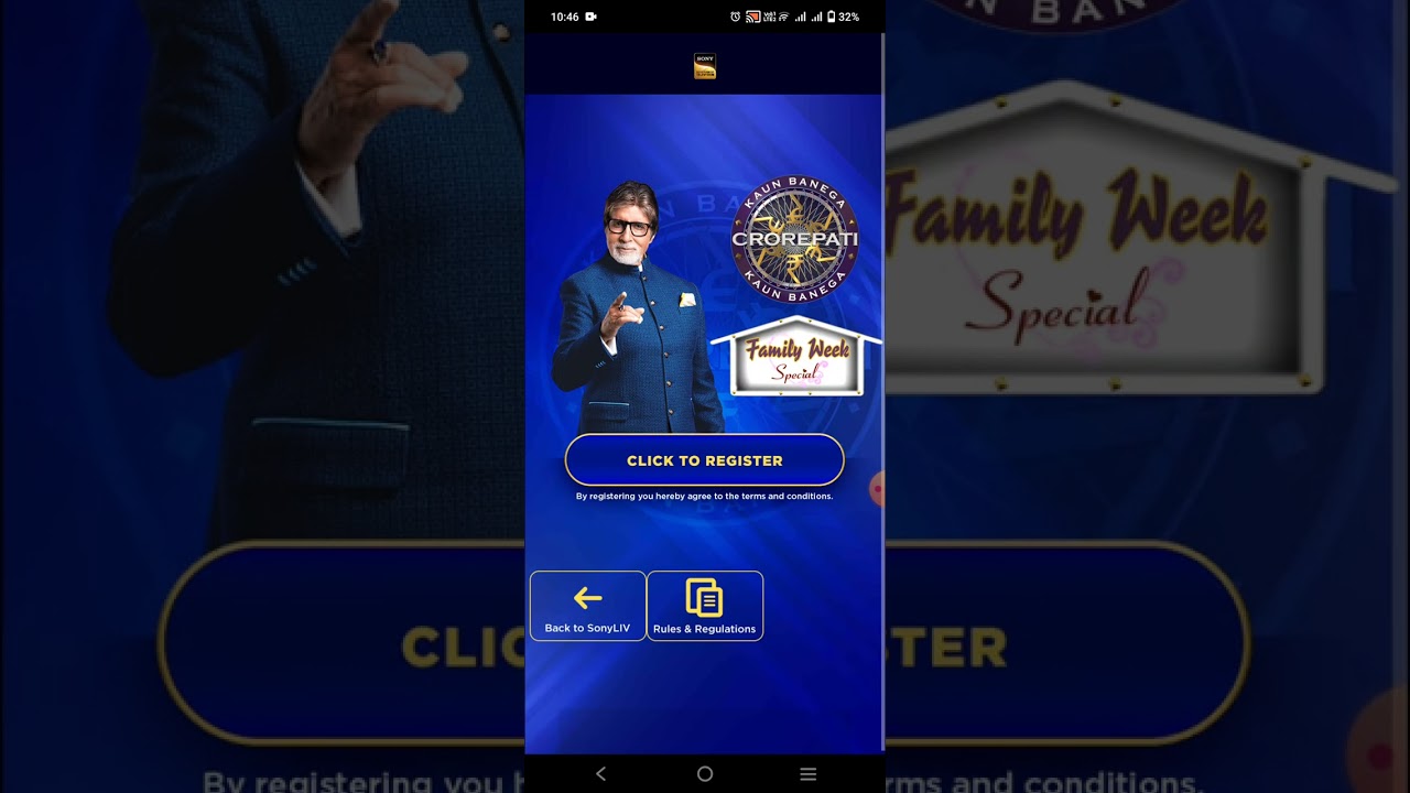 KBC family week special registration question No -2 Answer!! 17 Aug family week special registration