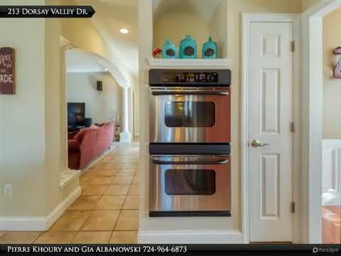 213 Dorsay Valley Drive, Cranberry Township, PA home video tour