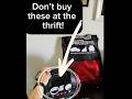 Don’t buy these at the thrift! 🤮They rarely work. Full video on my page. #thrifting