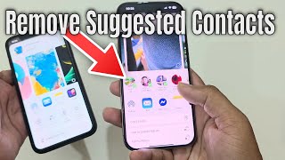 How to remove suggested contacts when sharing photos on iPhone?