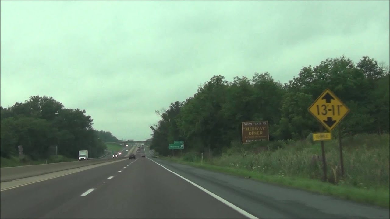Pennsylvania - Interstate 78 West - Mile Marker 20-10 (8/10/15) - YouTube