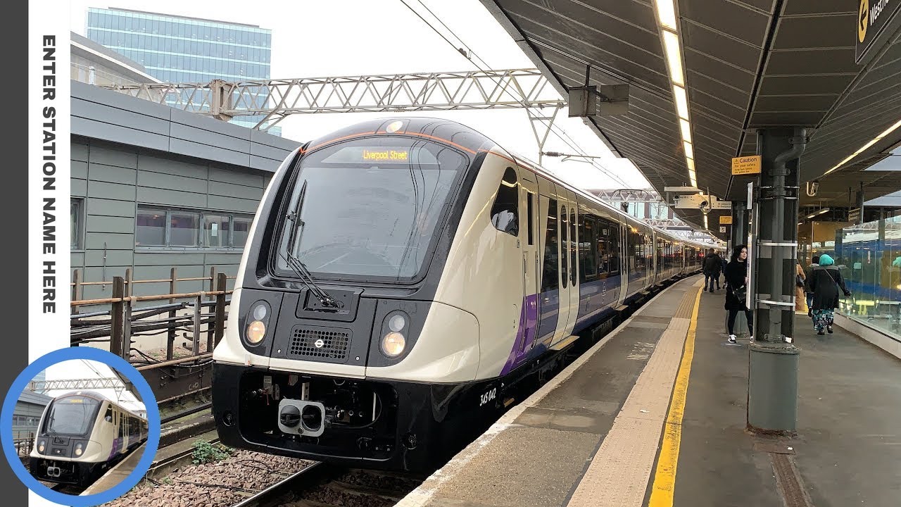 trains at stratford (DLR, tube, national rail, TfL rail and London overground)