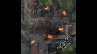 Obstacle Alley animated battle map pack for TTRPGs