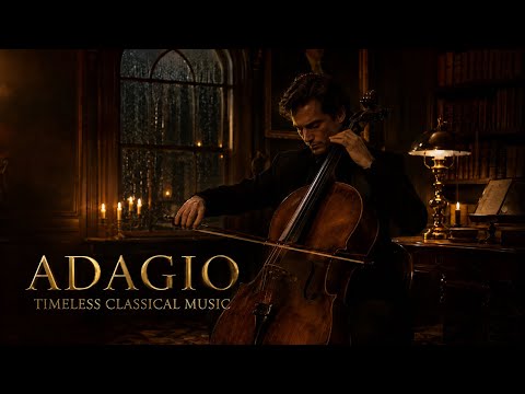 Bruch Style Calm Adagio for Cello, Piano & Violin | Relaxing Classical Music for Study & Sleep
