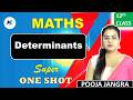 Determinant One Shot | Class 12 Maths Determinants One shot | By Pooja Jangra