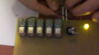 relay Full adder + schematic!(5 relays 8.4v A-B-Cin// Sumout-Cout)