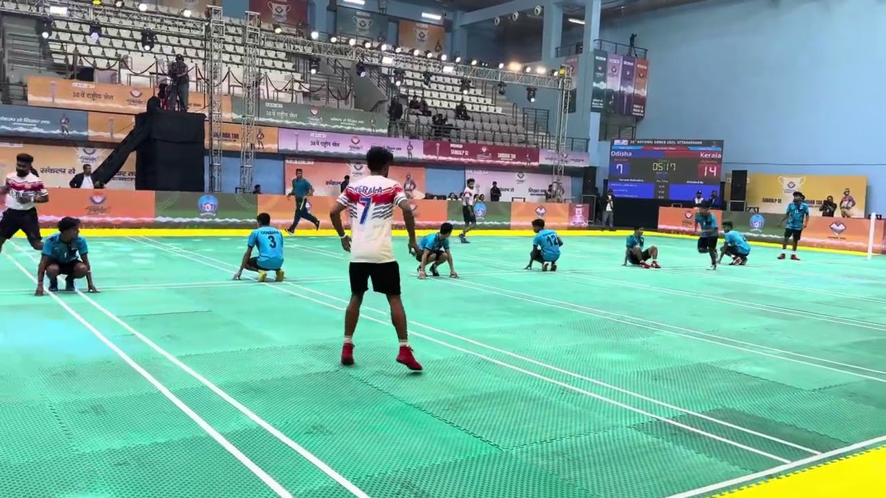 Odisha 🆚Kerala kho Kho semifinal Match #38thnationalgames #khokhosemifinal #khokholive