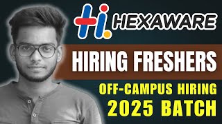 Hexaware Hiring Freshers for Off-Campus Hiring 2025 Batch | Freshers Jobs in Hexaware | Gowtham M Hexaware Hiring Freshers for Off-Campus Hiring 2025 Batch | Freshers Jobs in Hexaware | Gowtham M