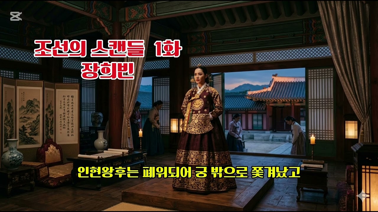  [조선의 스캔들 1화] 왕의 여자가 된 궁녀,장희빈의 치명적인유혹과 몰락의 전말#장희빈#숙종#조선스캔들#장옥정 #인현왕후#조선왕조실록#역사쇼츠 #사극대본 #희대의악녀 #사랑과전쟁