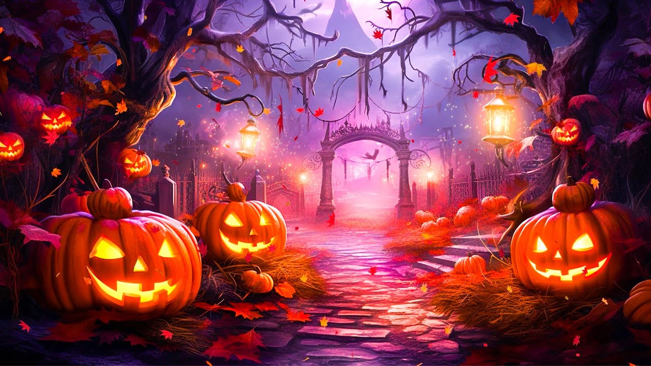 Relaxing Halloween Piano Music 🎃 Spooky Halloween Ambience 👻 Happy