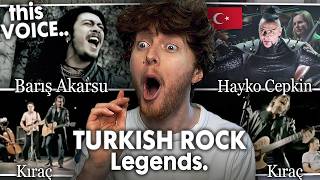 TURKISH ROCK LEGENDS! (Barış Akarsu, Kıraç, Hayko Cepkin | Reaction)
