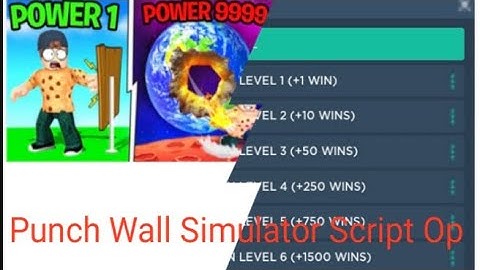 Punch Wall Simulator Script OP Auto Win Auto Train And More (Pastebin)