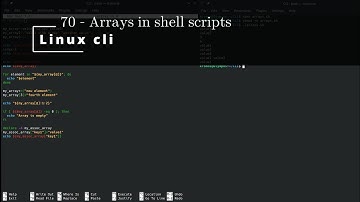 Linux CLI 70 🐧 Arrays in shell scripts